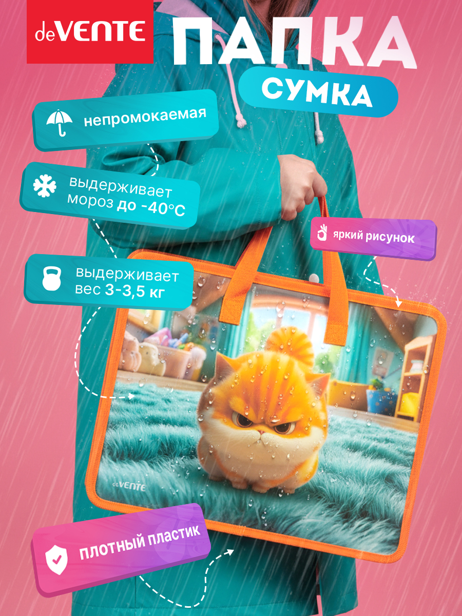 Папка для тетрадей deVENTE Angry Cat А4 - фото 3