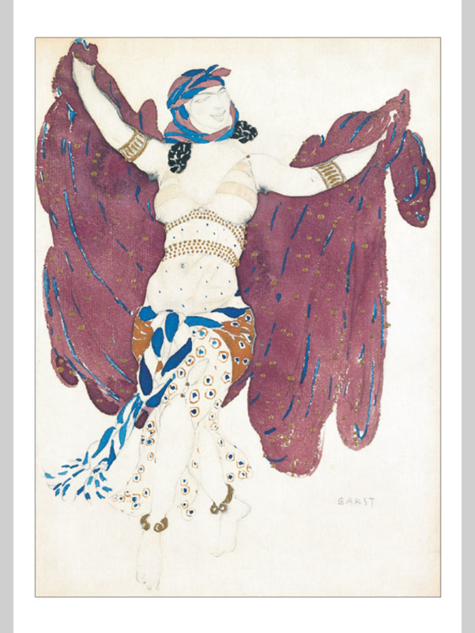 Набор открыток Белый город Лев Бакст Восточные костюмы - фото 5