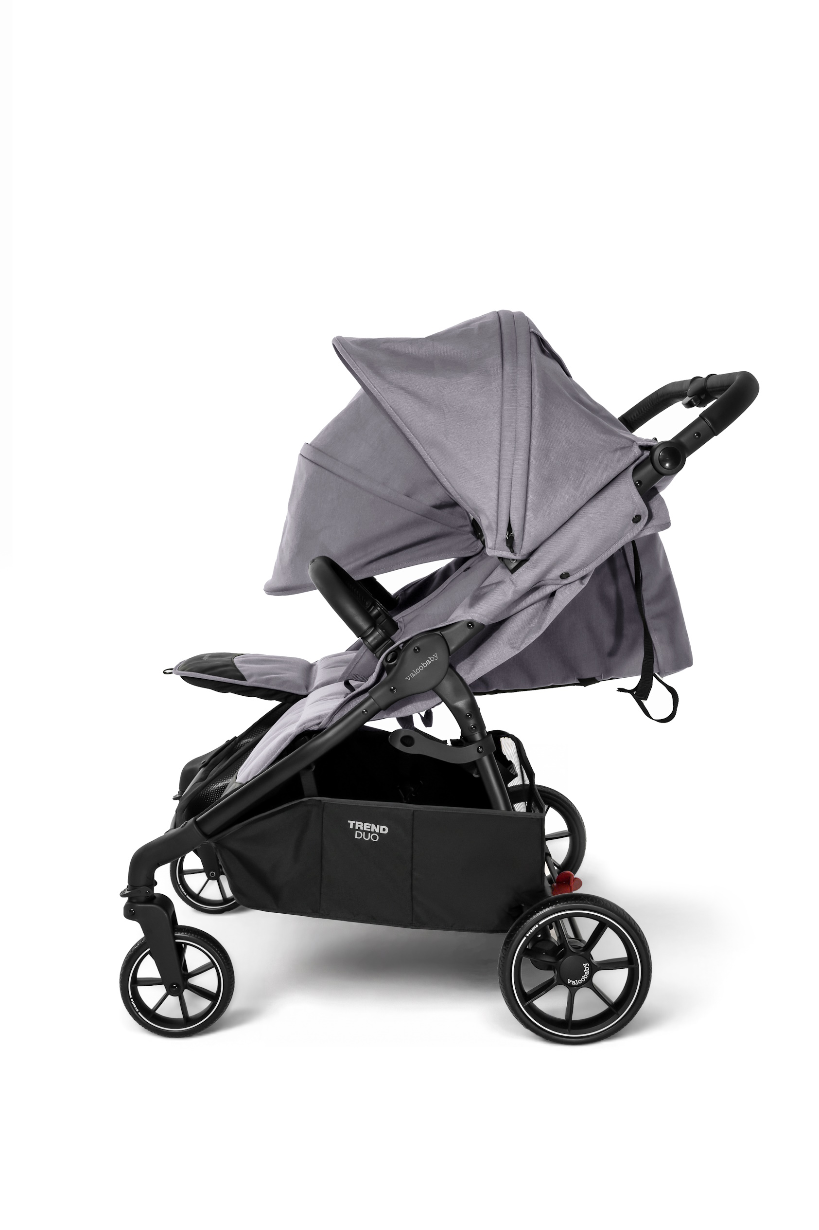 Коляска прогулочная для двойни Valco baby Snap Duo серый - фото 11