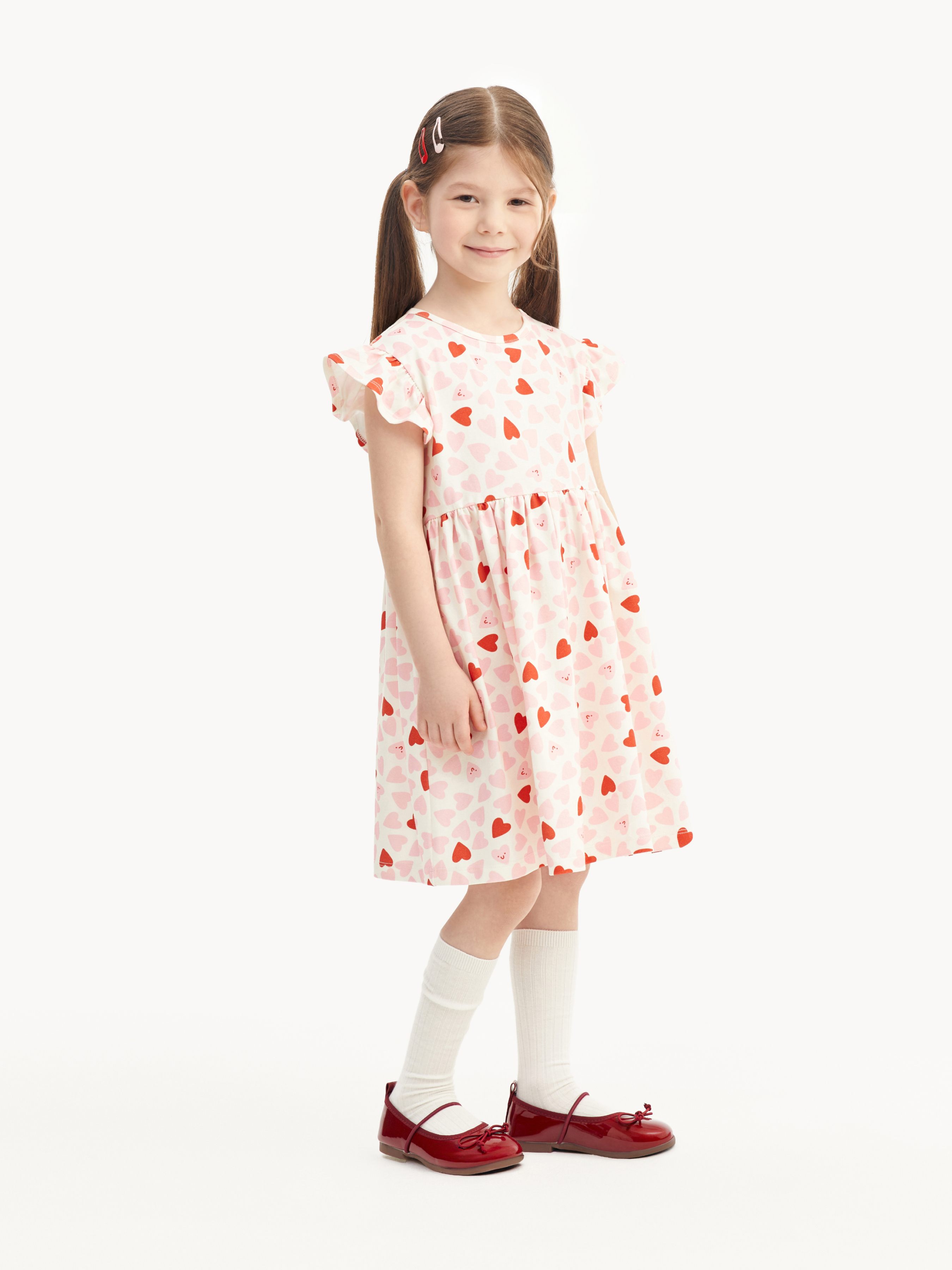Платье Junion 904463.TDRS0029-White-pink-2 - фото 1
