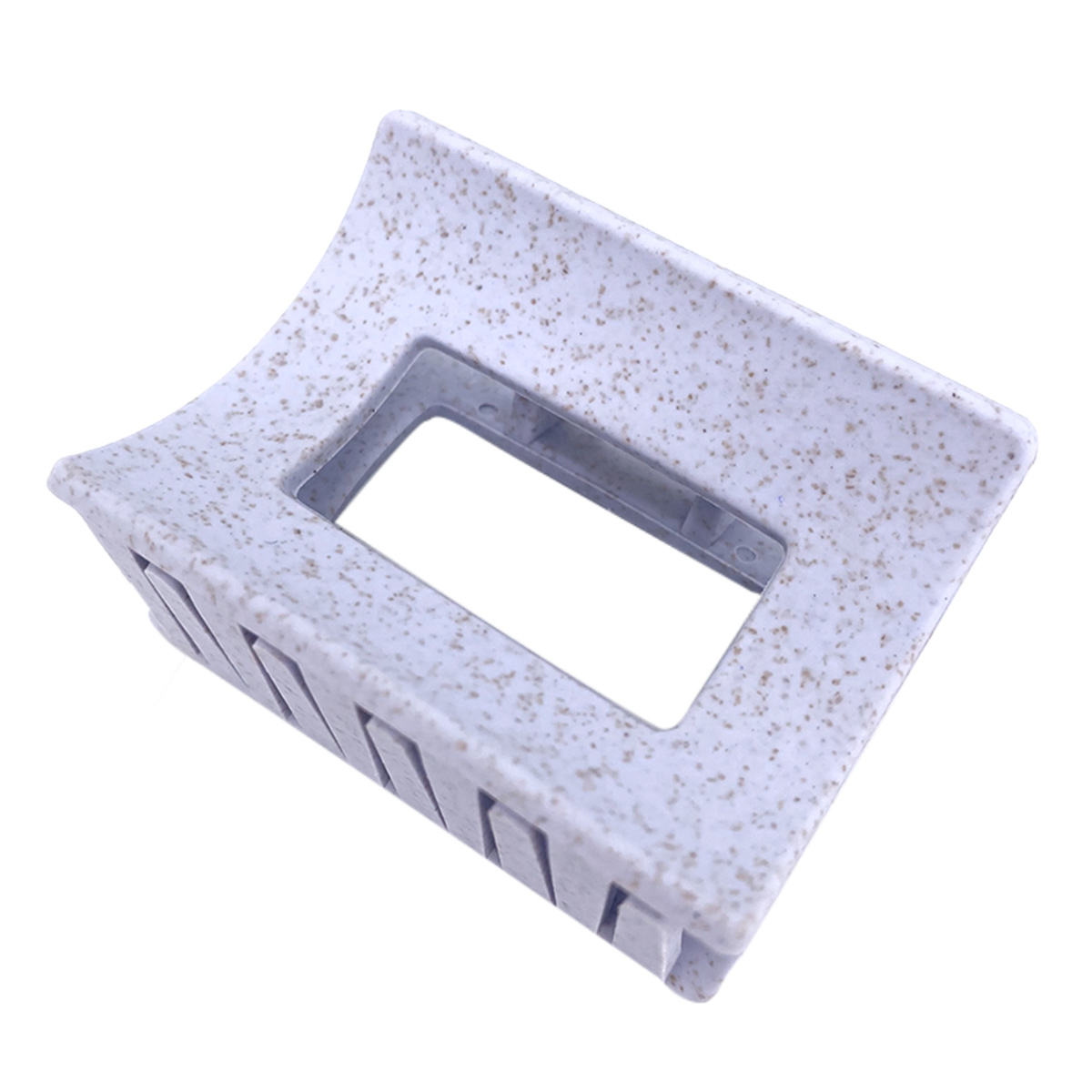 Solomeya Straw Claw Hair Clip Square, Blue/Крабик для волос из натуральной пшеницы Квадратный, цвет Голубой HP002 - фото 2