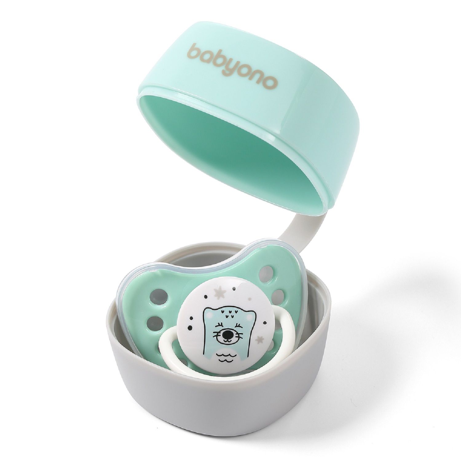 Пустышка Babyono ортодонтическая от 0 мес. 2 шт. - фото 5