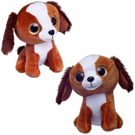 Игрушка мягкая Abtoys Собачка коричневая 15 см