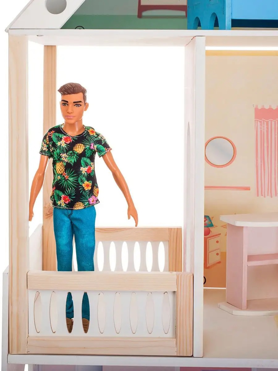 Домик для кукол PAREMO 130 см с мебелью PD318-02 - фото 8