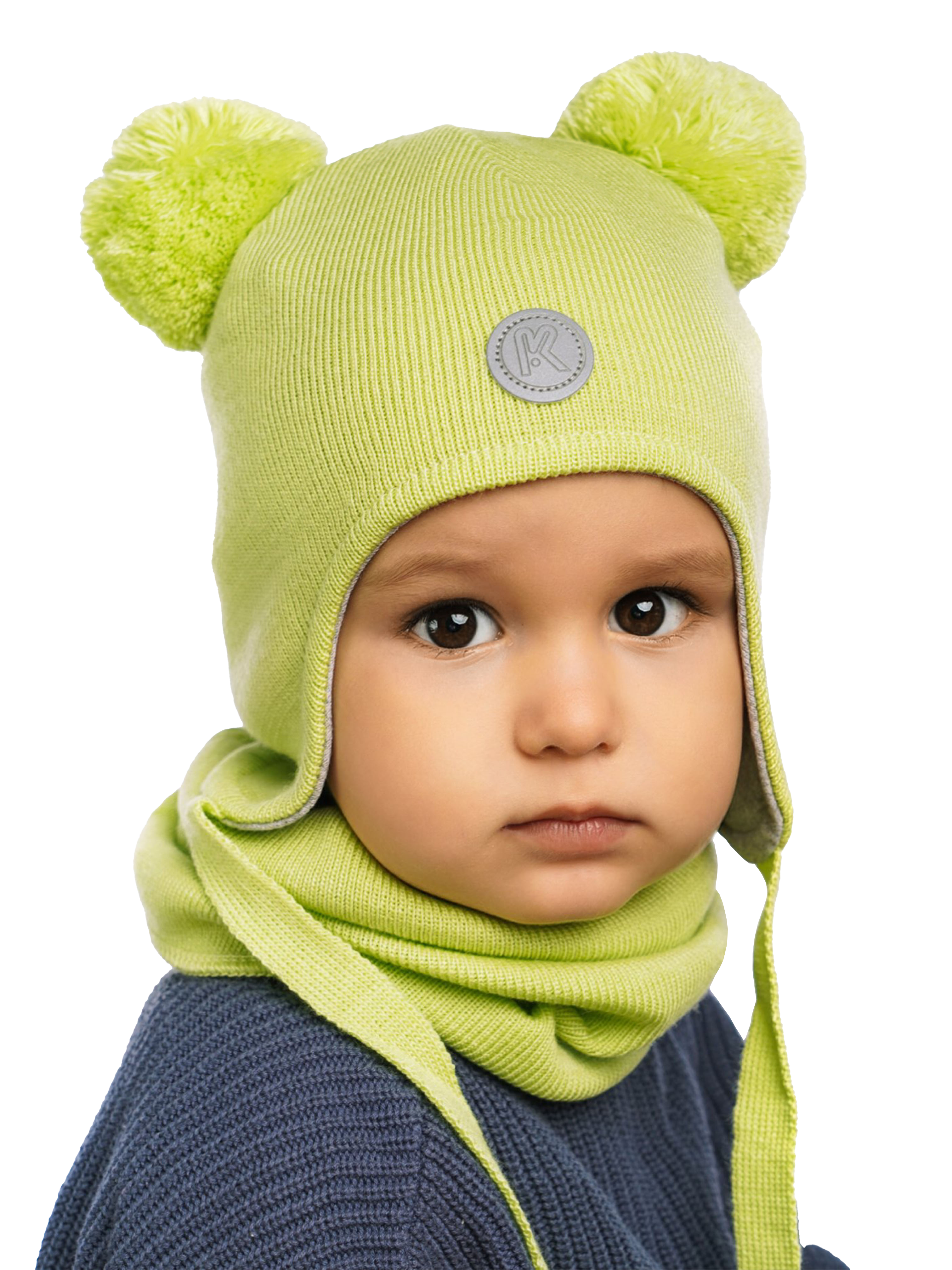 Шапка и снуд ПриКиндер U-Sp22529 Цвет: Зеленый - фото 7