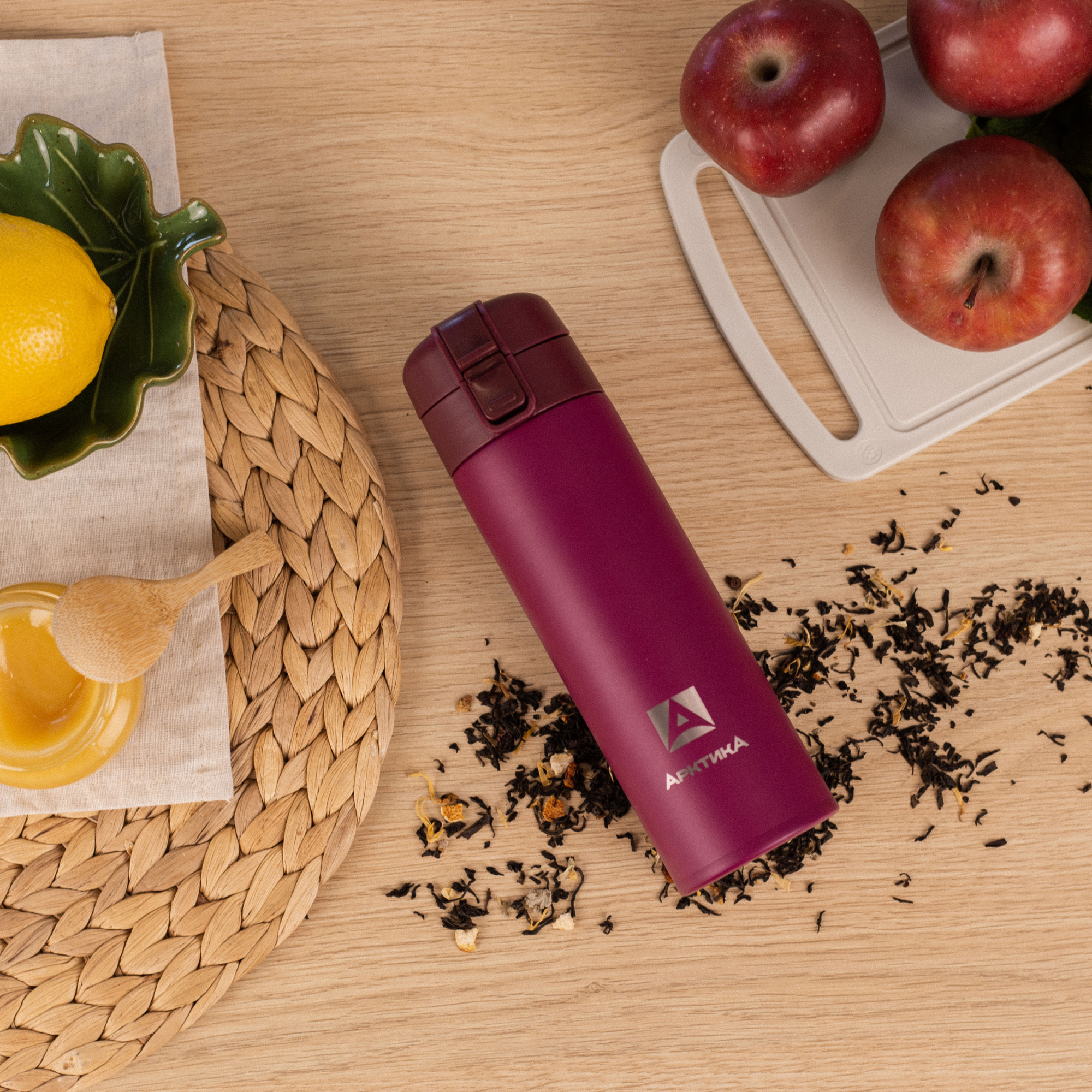 Термокружка Арктика 703-470 вишня с ситечком - фото 6