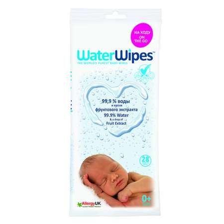 Влажные салфетки WaterWipes 28 шт.