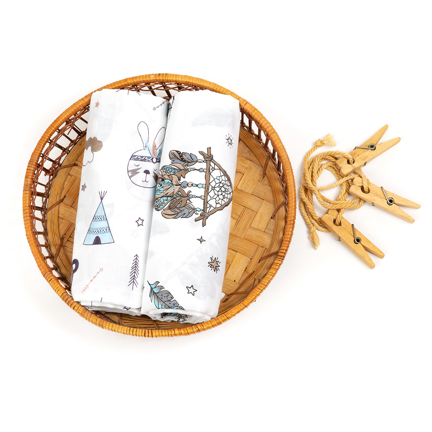 Пелёнка inlovery муслин 130x90 см 2 шт. - фото 11