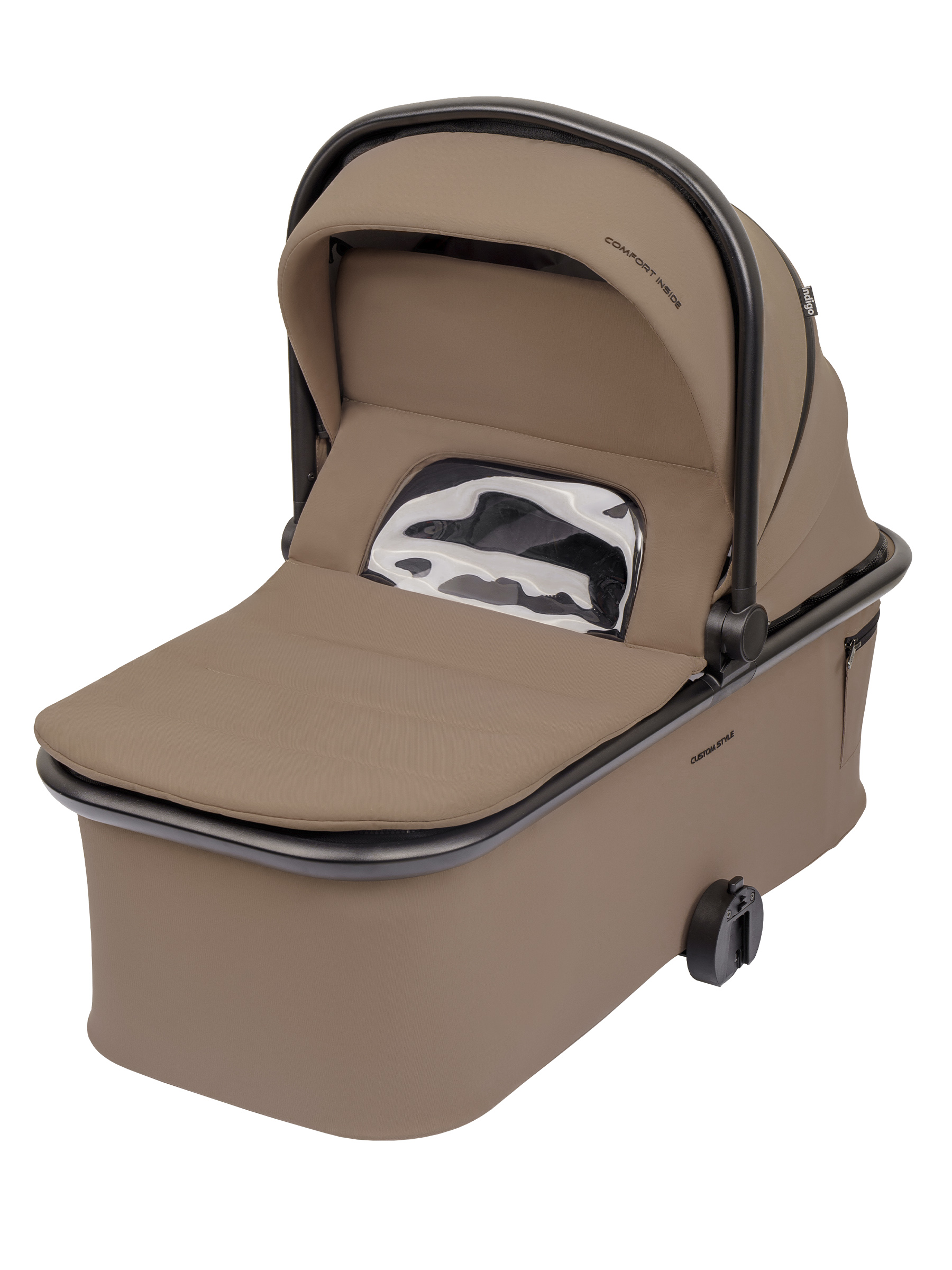Коляска 3в1 Indigo Solar темно-бежевый - фото 5