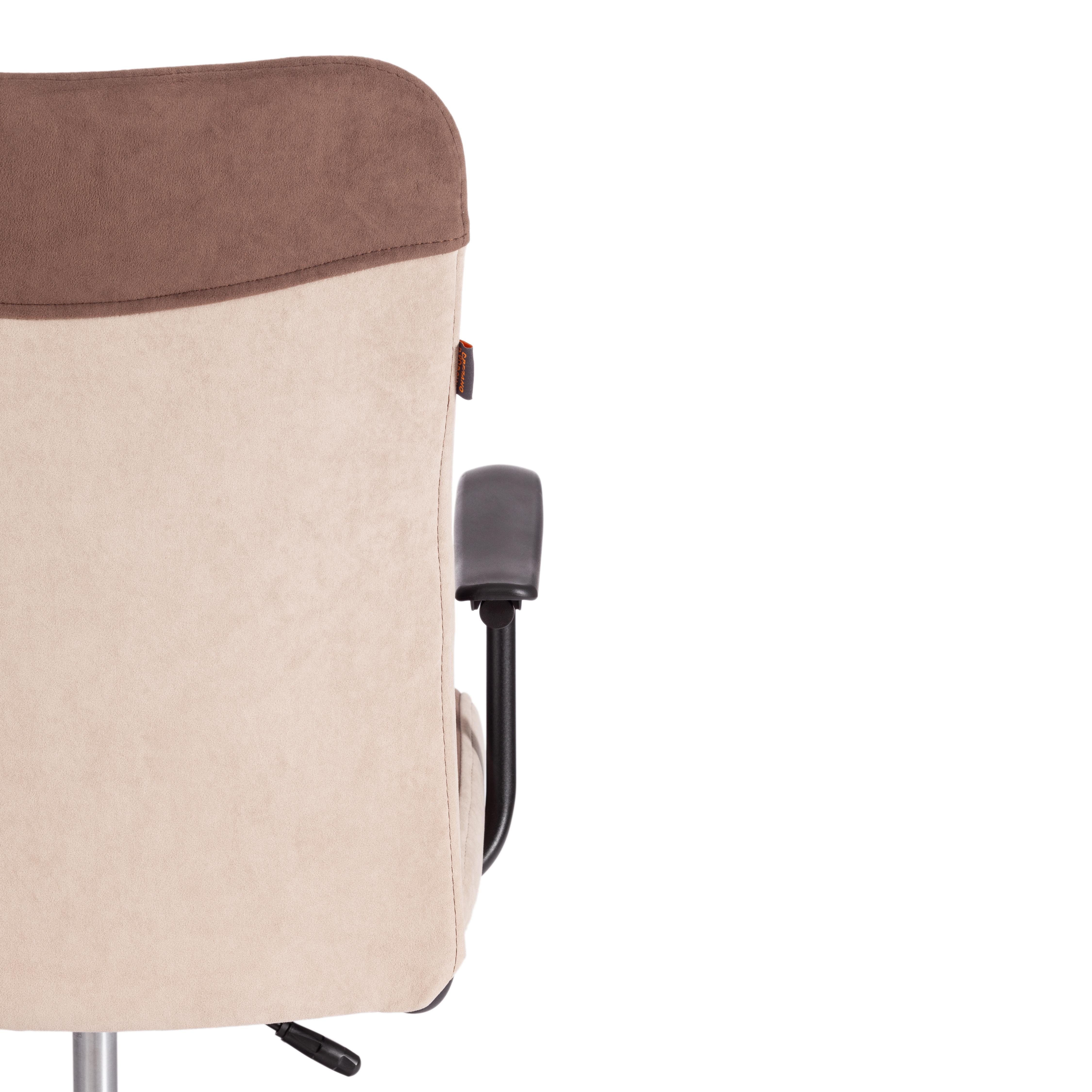 Компьютерное кресло TETCHAIR Флай флок коричневый бежевый - фото 10