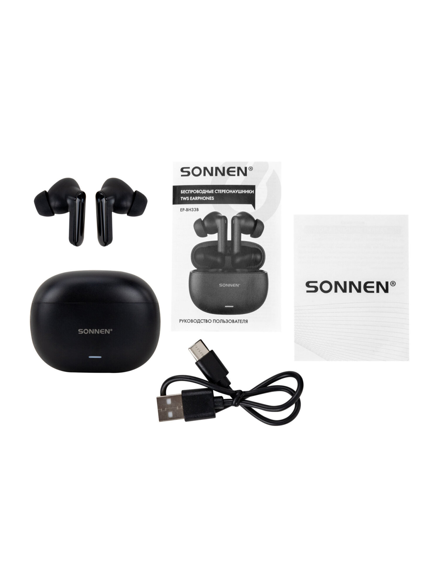 Наушники-вкладыши Sonnen с микрофоном и шумоподавлением - фото 19