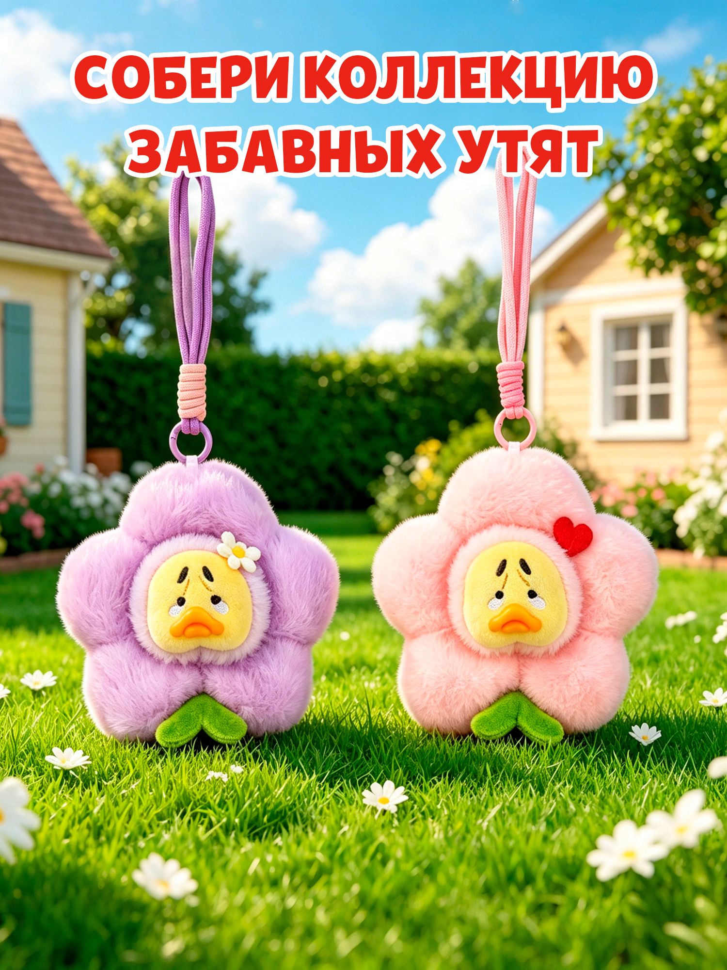 Брелок Upset Duck на цепочке - фото 8