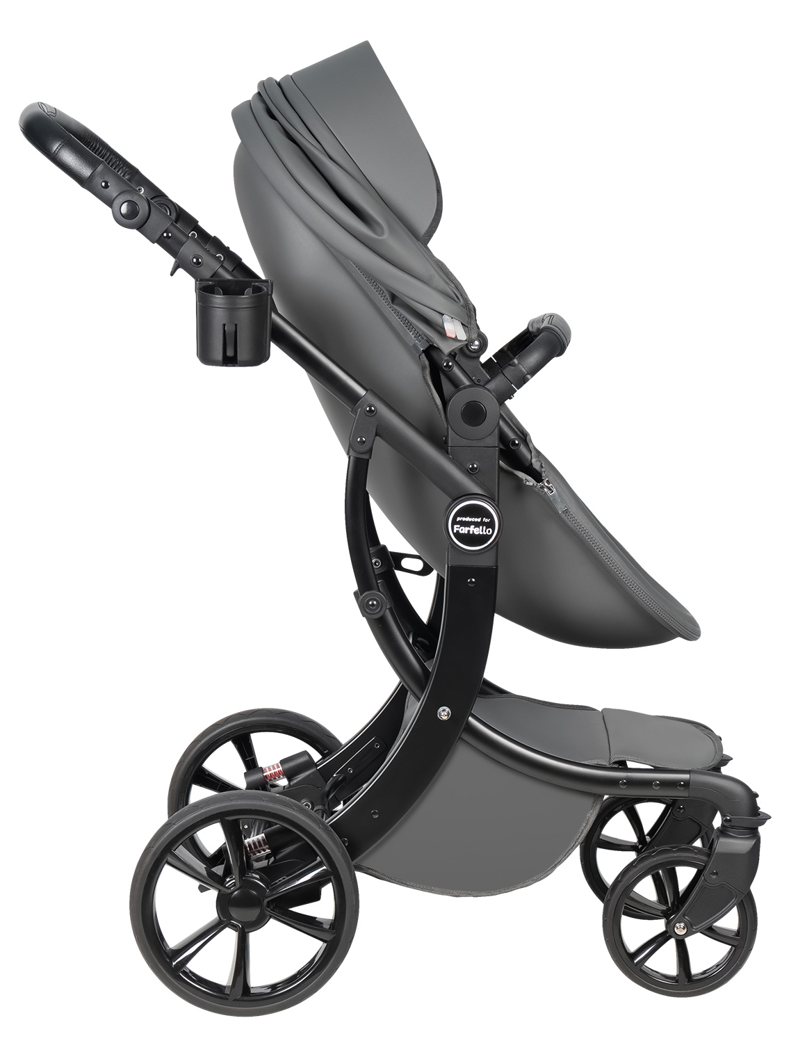 Коляска трансформер Aimile Spring серый - фото 16