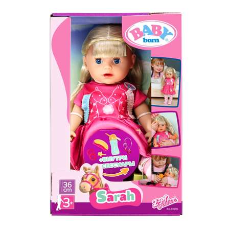 Кукла пупс BABY BORN Сара высота 36 см