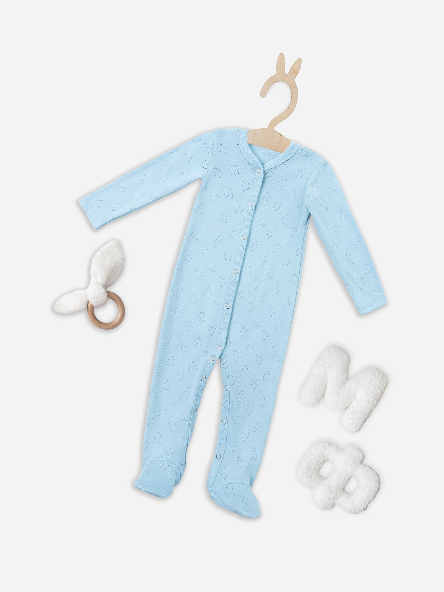 Комбинезон Mark Formelle (Марк Формэль) 14015/сердечки на голубом - фото 2