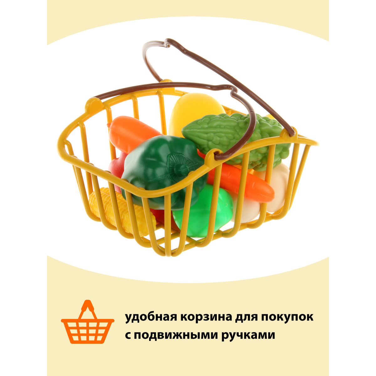 Игровой набор Veld Co касса, прилавок, продукты, тележки и корзинки - фото 10
