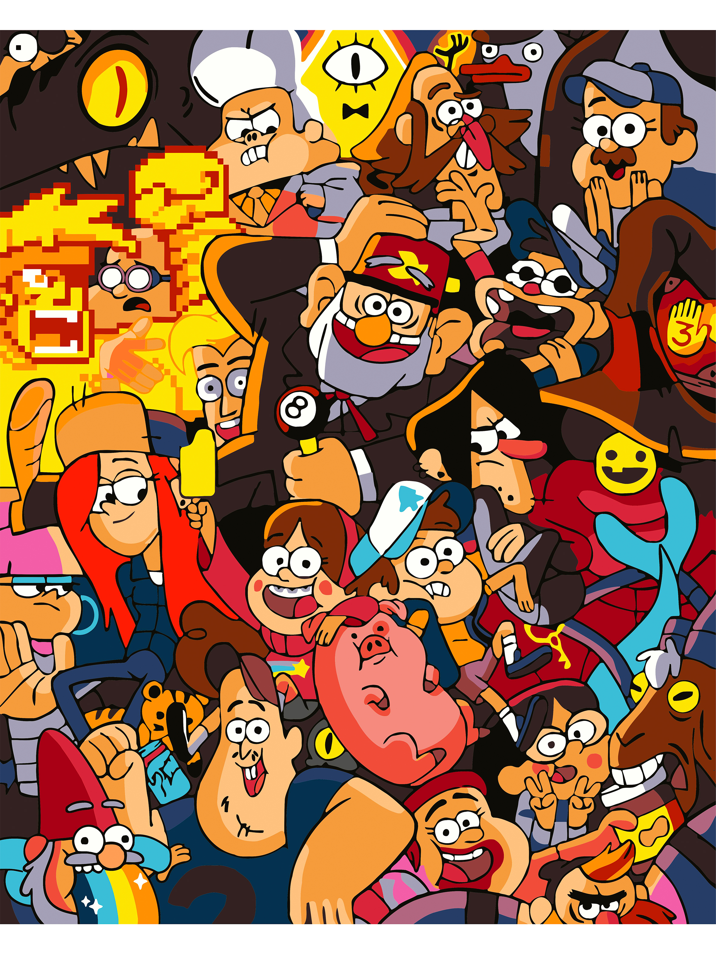 Картина по номерам Art sensation Герои Gravity Falls в ассортименте - фото 2