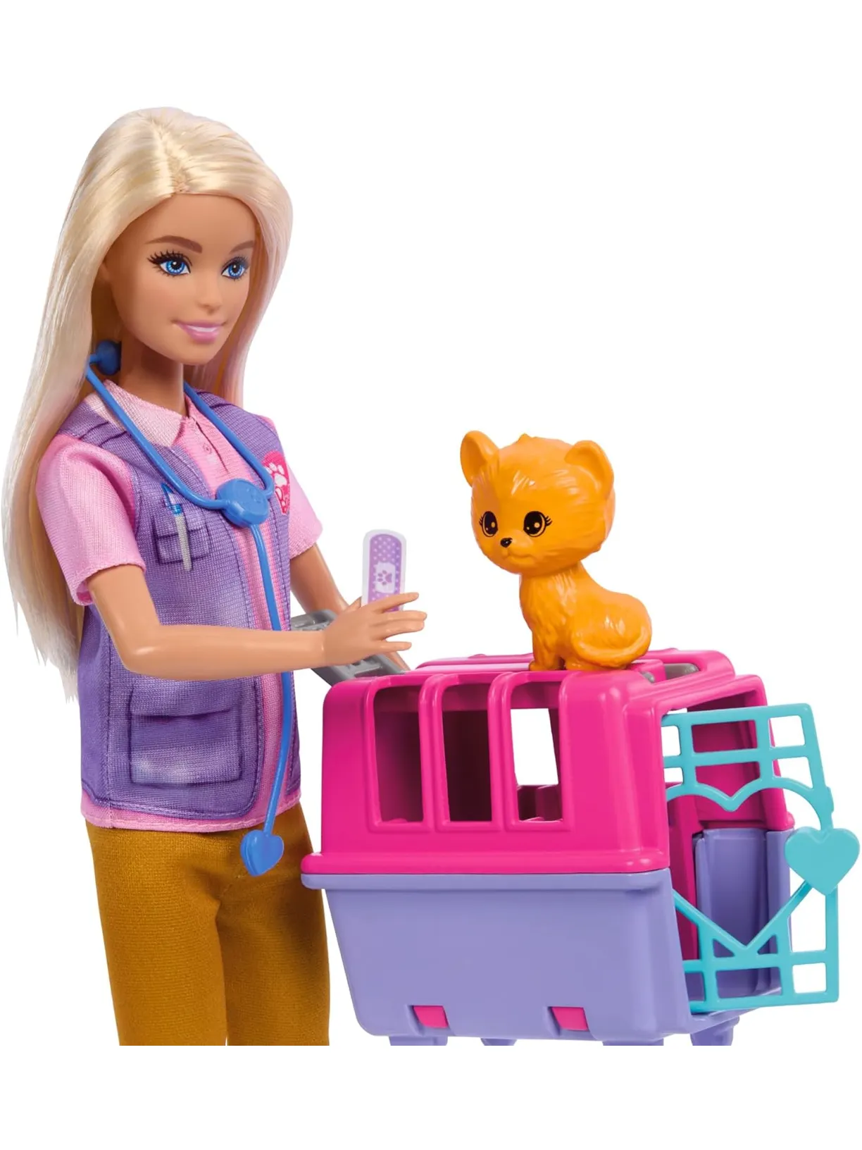 Кукла классическая Barbie Animal Rescue Station HRG50 - фото 6