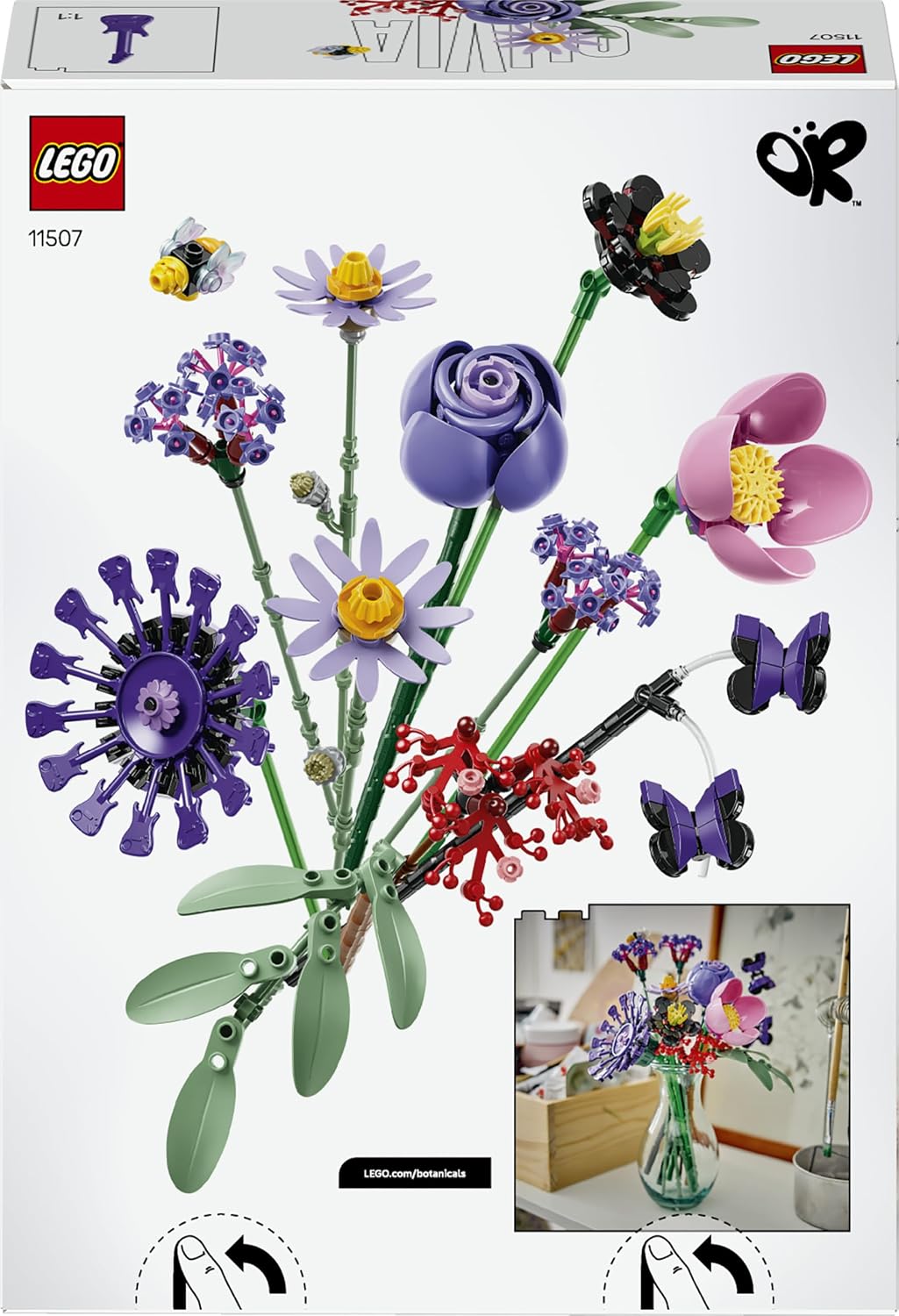 Конструктор LEGO Botanicals Букет Оливии Родриго 400 дет. - фото 6