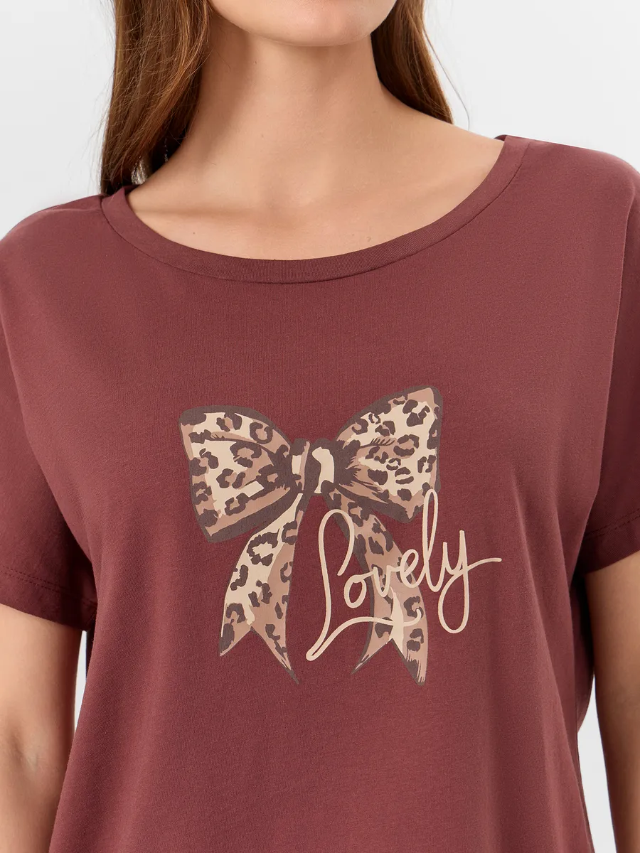 Пижама Mark Formelle (Марк Формэль) 592300/горячий шоколад +леопард на песочном - фото 8