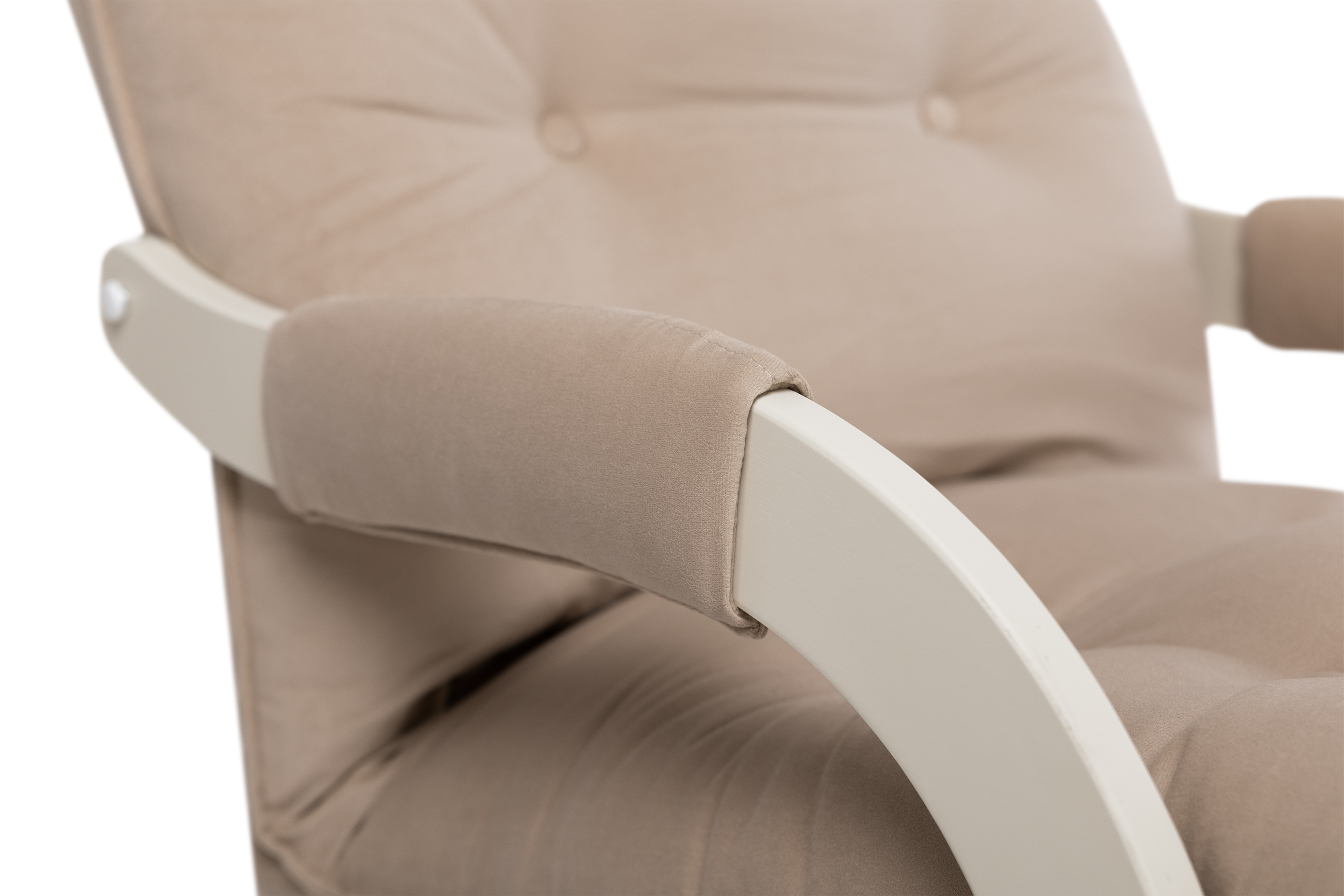 Кресло-качалка Leset Луно бежевый - фото 9