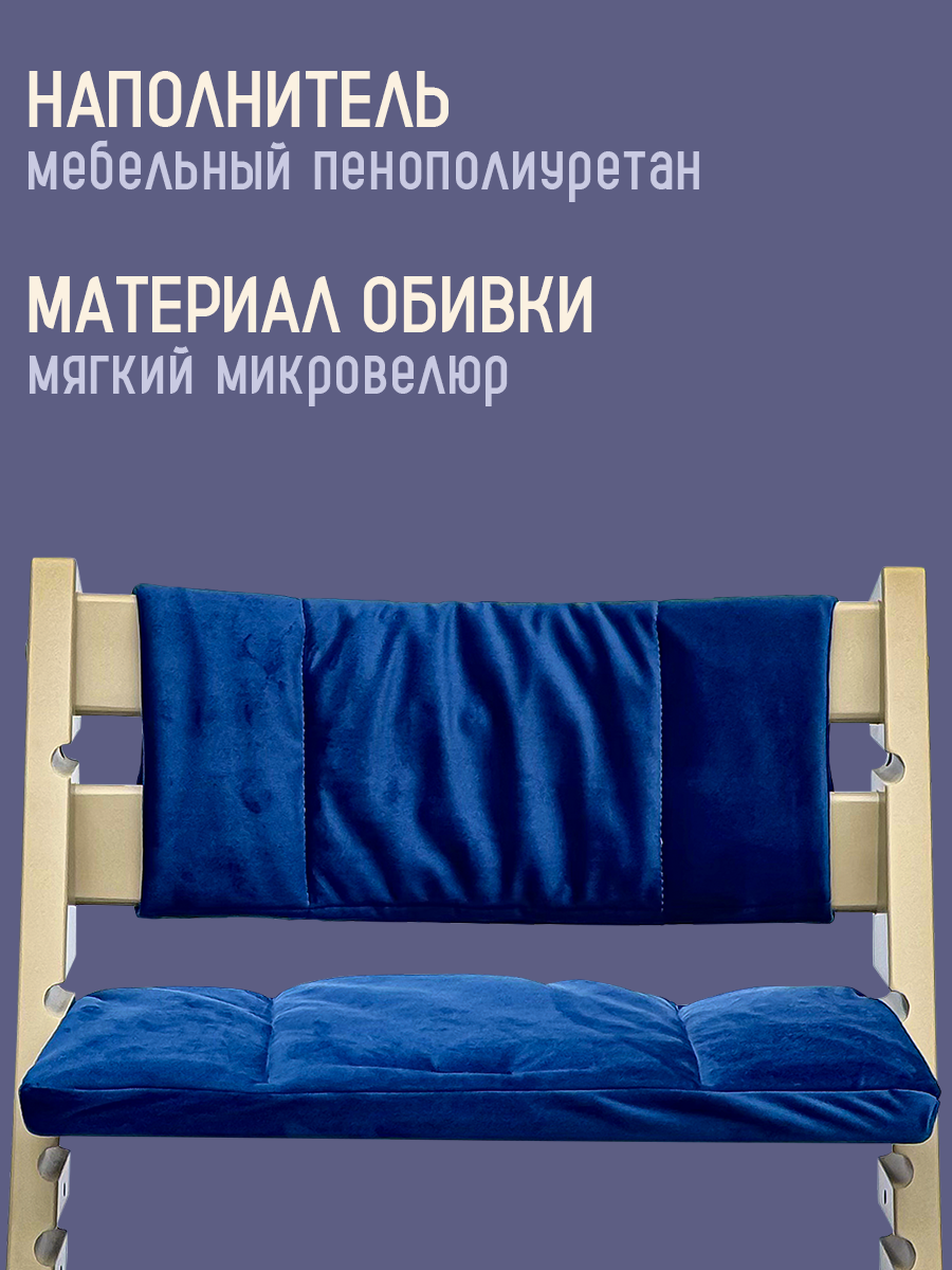 Комплект подушек для стульчика Конёк-Горбунёк аквамарин - фото 4