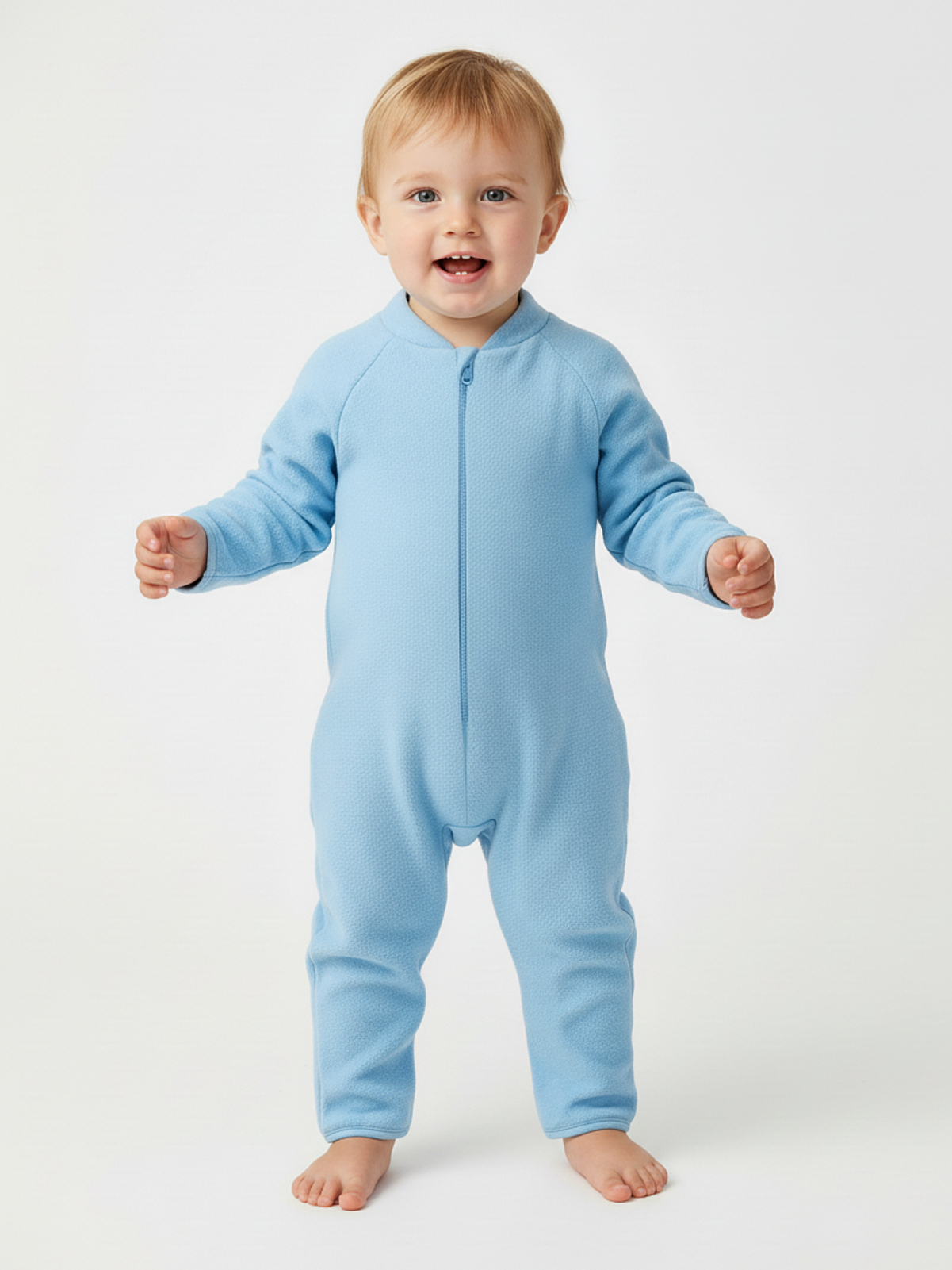 Изображение товара Комбинезон для новорожденных YOULALA 86 утепленный из флиса защитная молния