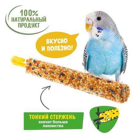 Лакомство для птиц HappyJungle при линьке палочки 30г*3шт
