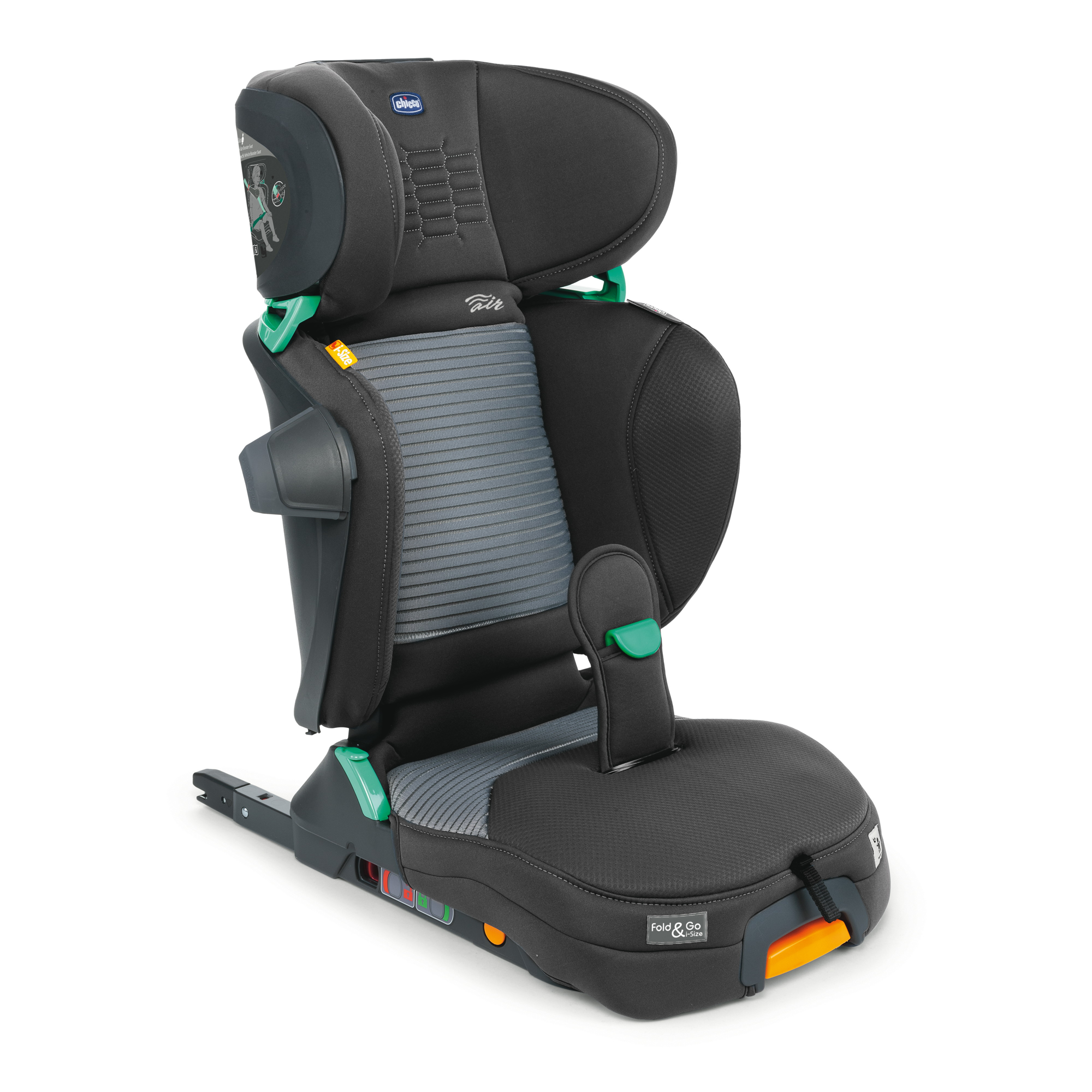 Автокресло Chicco Fold and Go Air Graphite Isofix 1/2/3 (9-36 кг) - фото 1