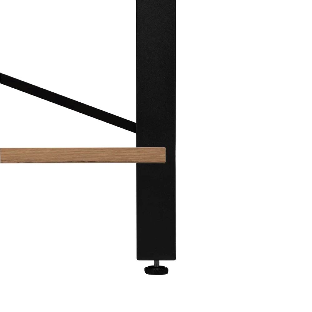 Стеллаж Leset Стилвуд 136 Черный/Дуб крафт золотой - фото 6