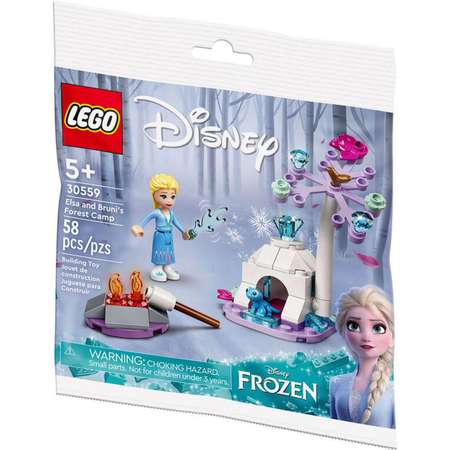 Конструктор LEGO Disney Princess Кемпинг Эльзы и Бруни блочный