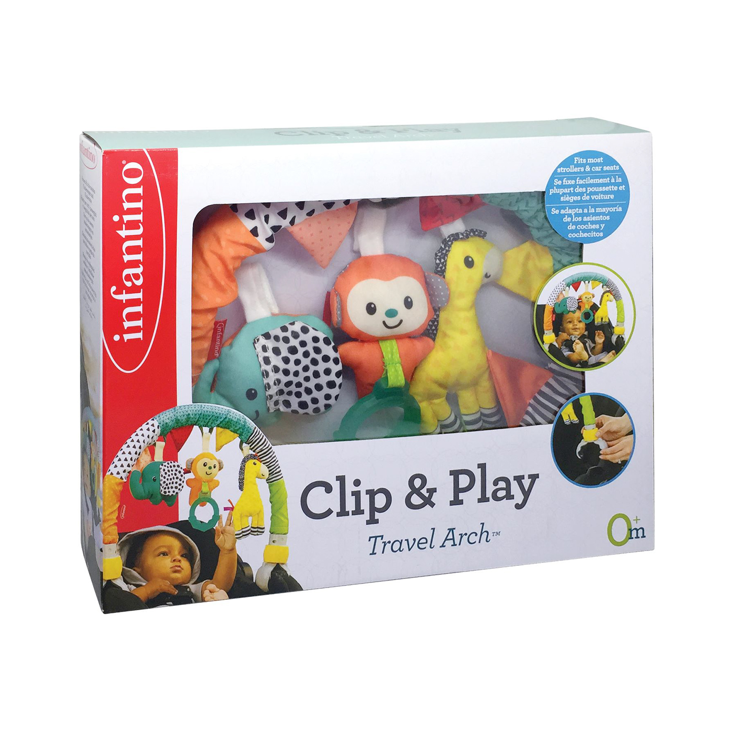 Игрушка INFANTINO дуга для коляски Дружные зверюшки - фото 2