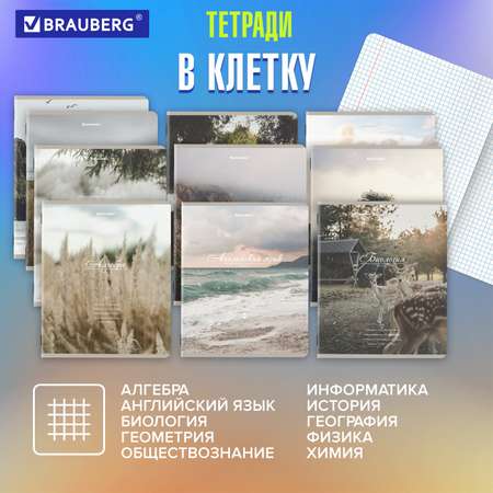 Тетрадь Brauberg 48 лист. 12 шт.
