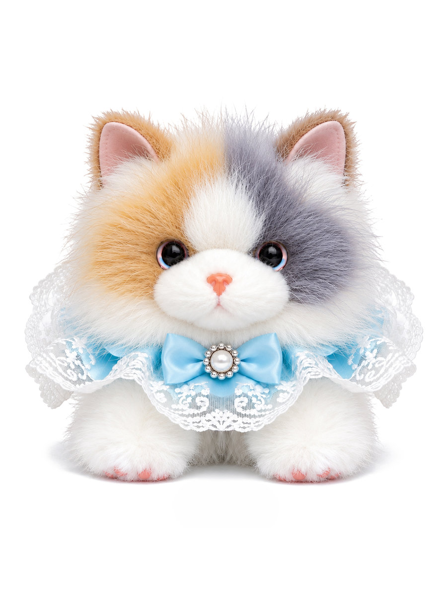 Мягкая игрушка Maxitoys кошечка Трехцветная 43 см - фото 1