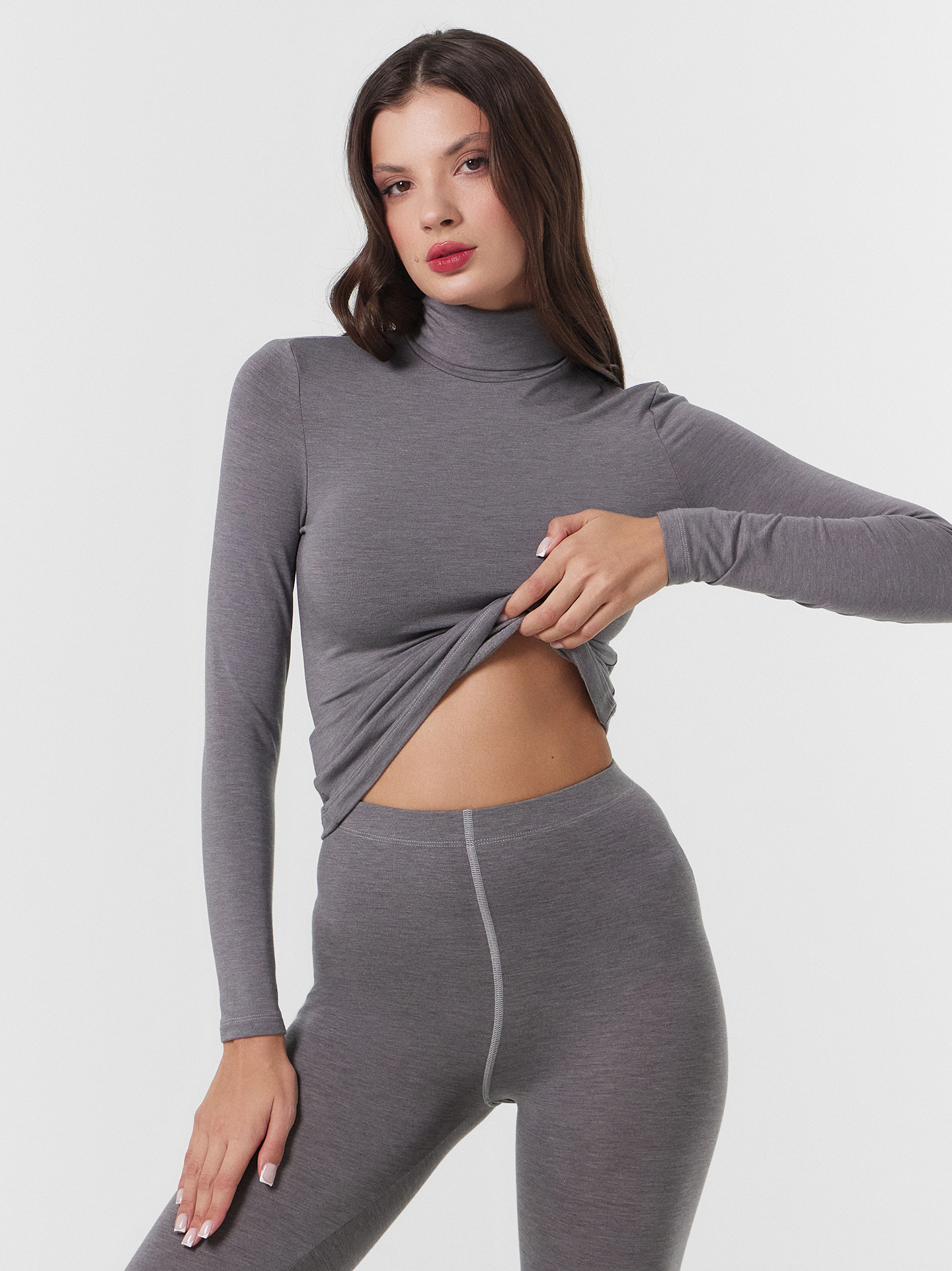 Термолонгслив Mark Formelle (Марк Формэль) 602331/серый меланж 4306-А - фото 3