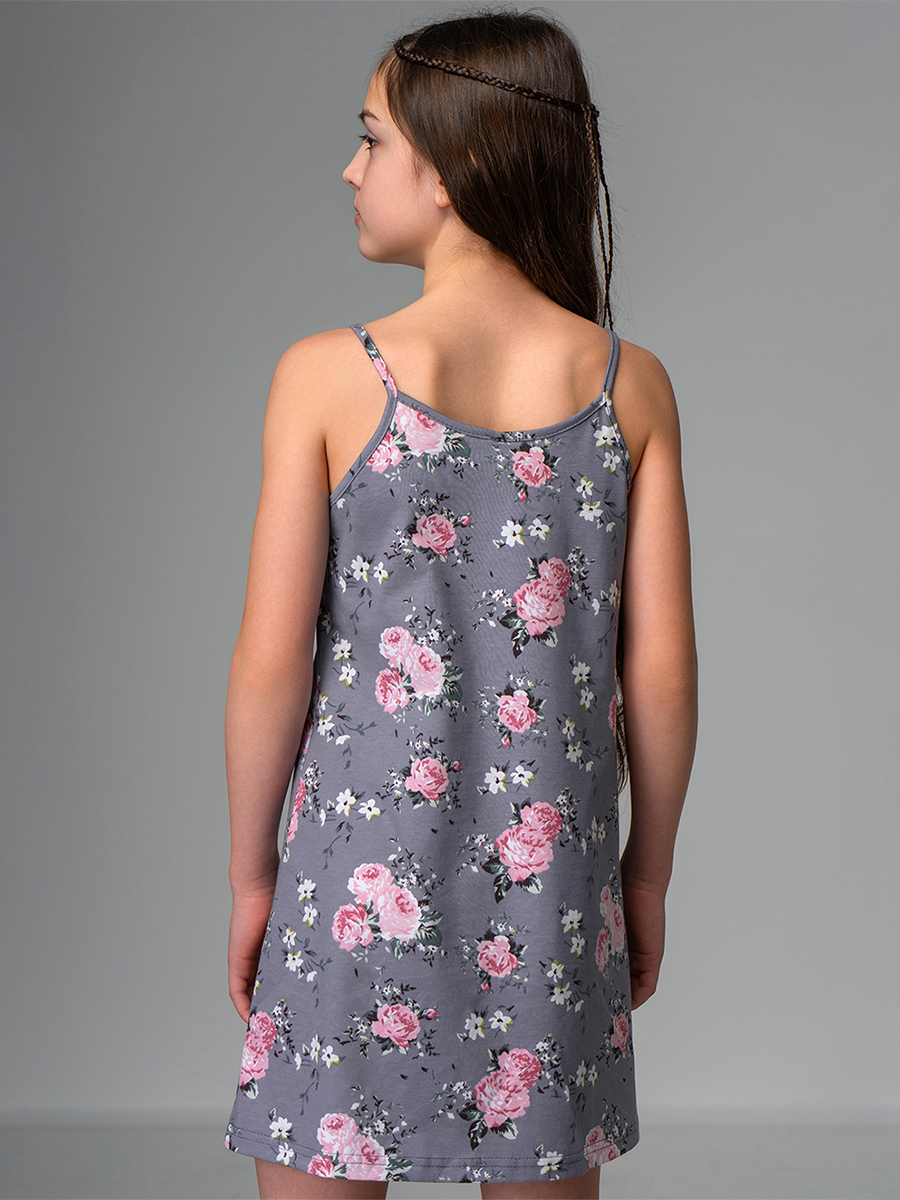 Сорочка ночная HappyFox HF3001MSPцветы.на.сером - фото 5