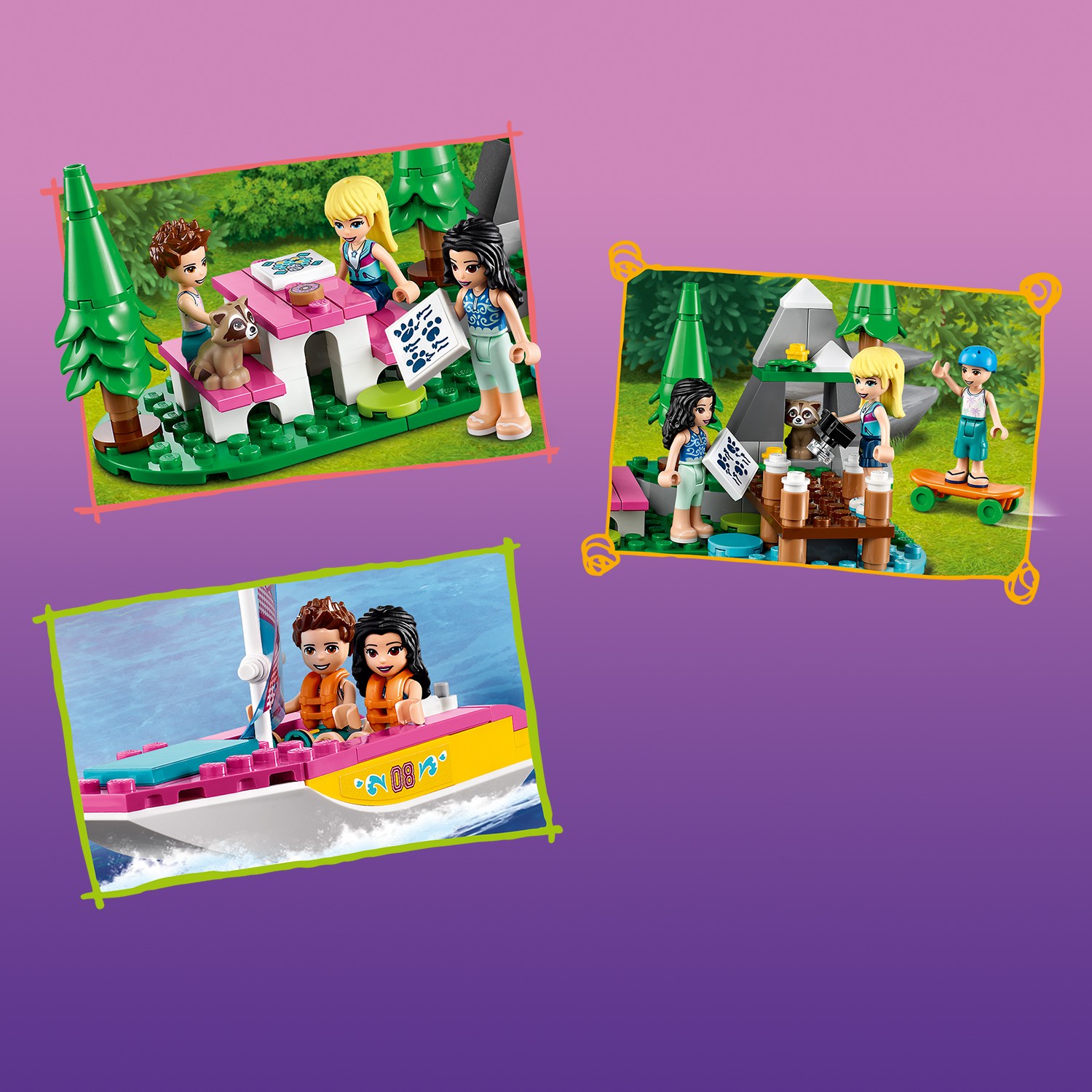 Конструктор LEGO Friends Лесной дом на колесах и лодка - фото 6