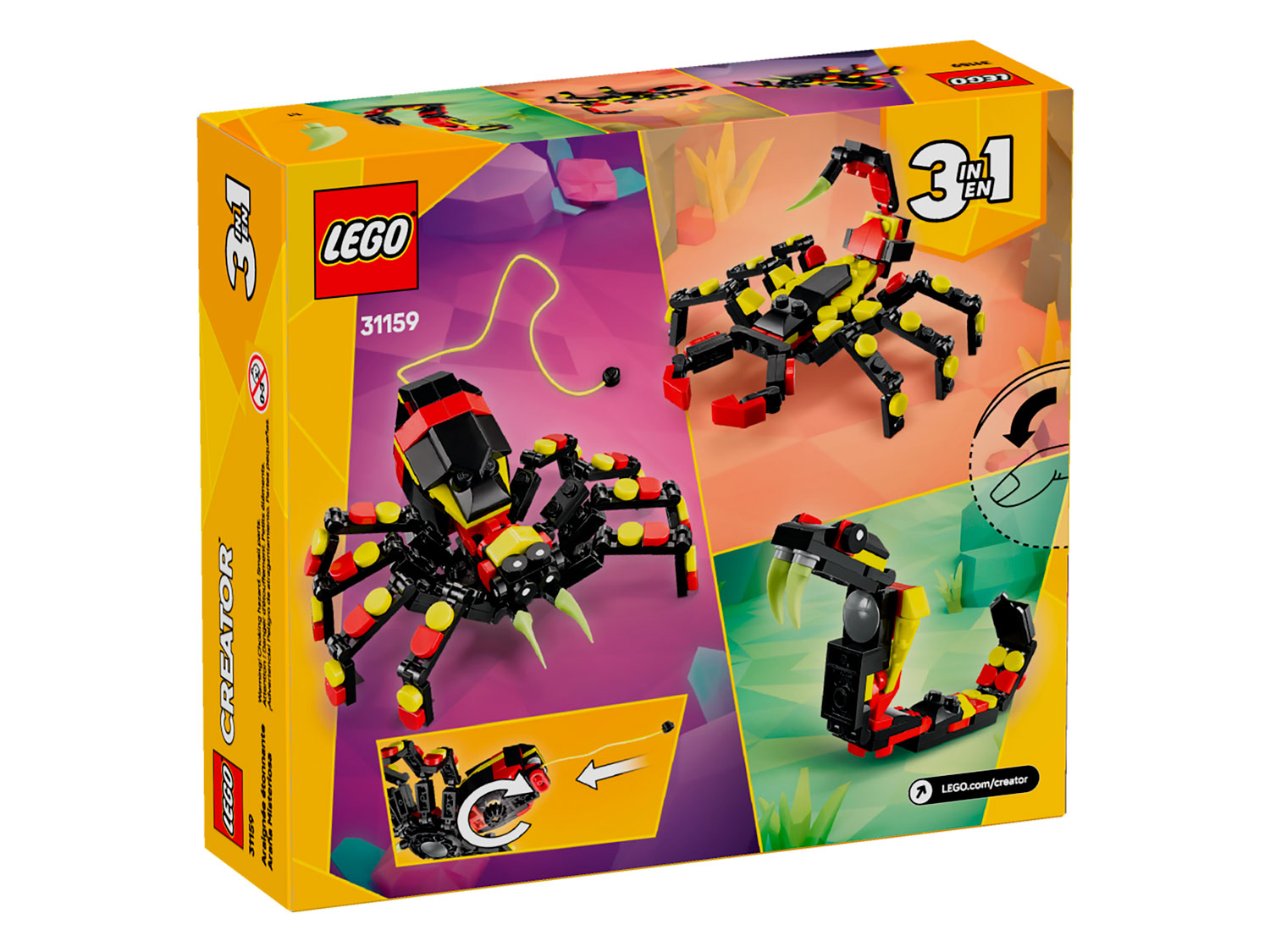 Конструктор LEGO Creator Удивительный паук 31159 153 дет. - фото 10
