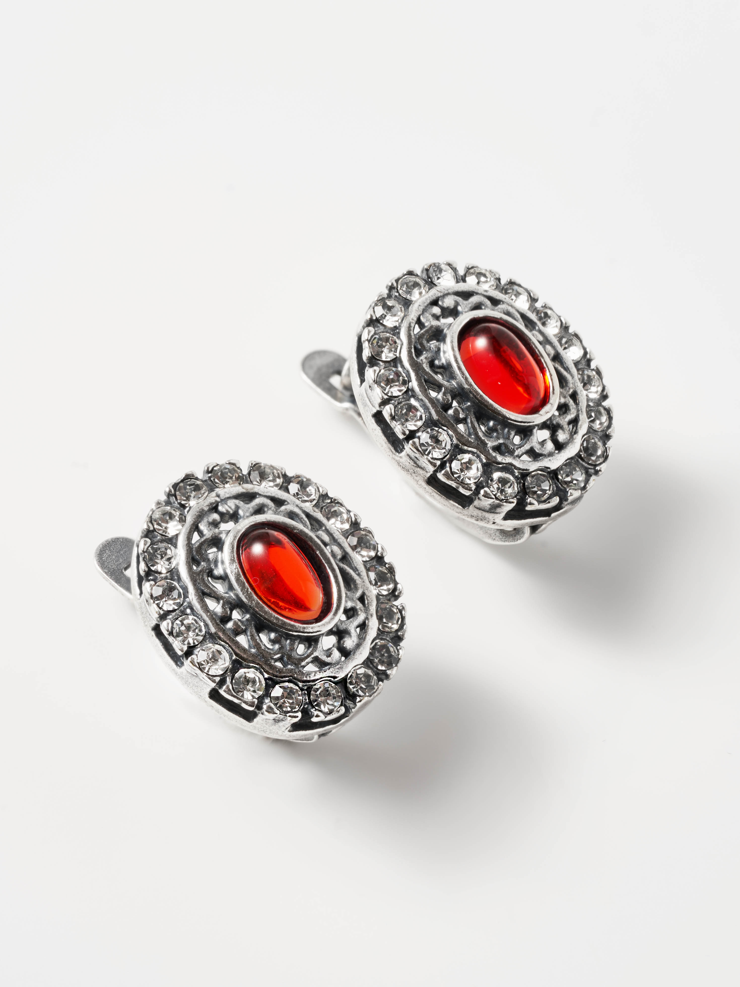 Серьги Shine and Beauty 80158-304-с-рубин - фото 4