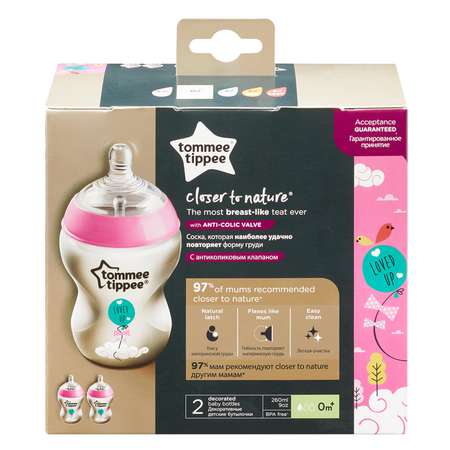 Бутылочка Tommee tippee 260 мл 2 шт.