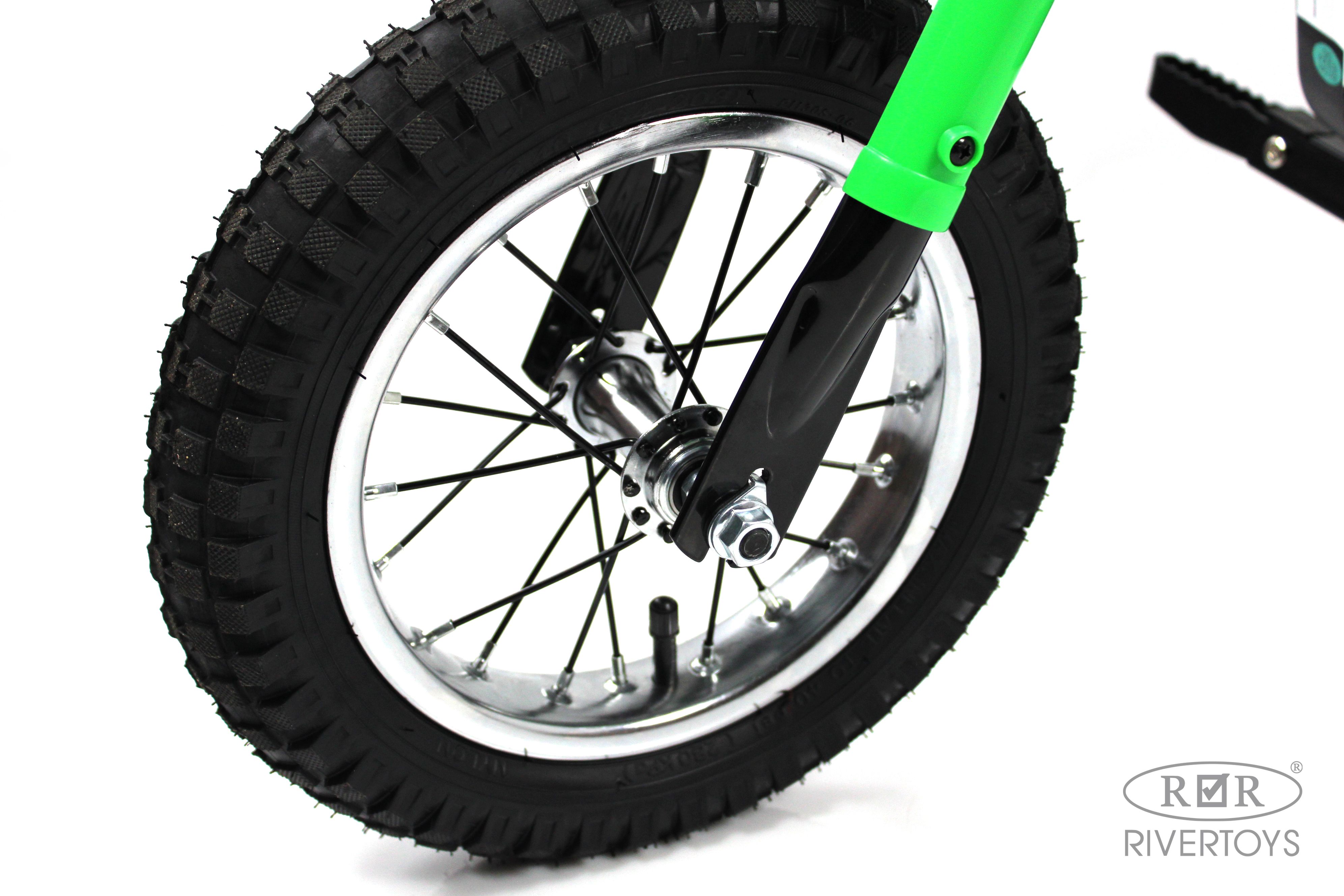 Электромотоцикл RIVERTOYS A005AA-MOTO-GREEN - фото 12