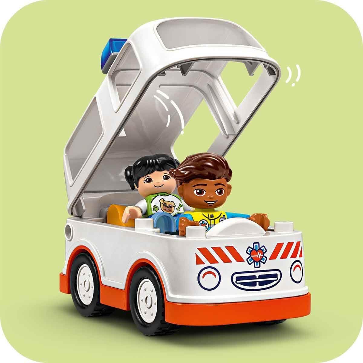 Конструктор LEGO DUPLO Машина скорой помощи блочный - фото 5