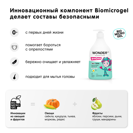 Гель WONDER Lab Нежная забота 540 мл 1 шт.