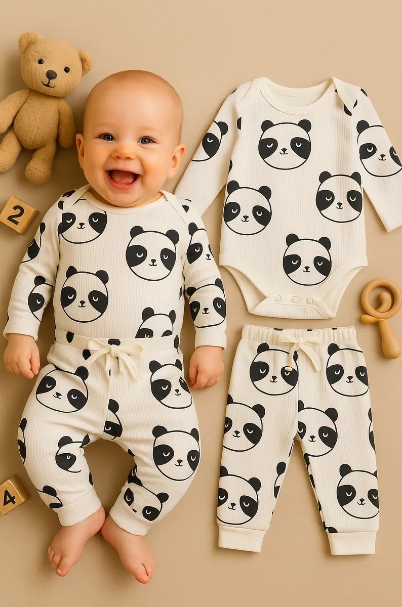 Комплект Mark Formelle (Марк Формэль) 89408/панды на молочном - фото 1