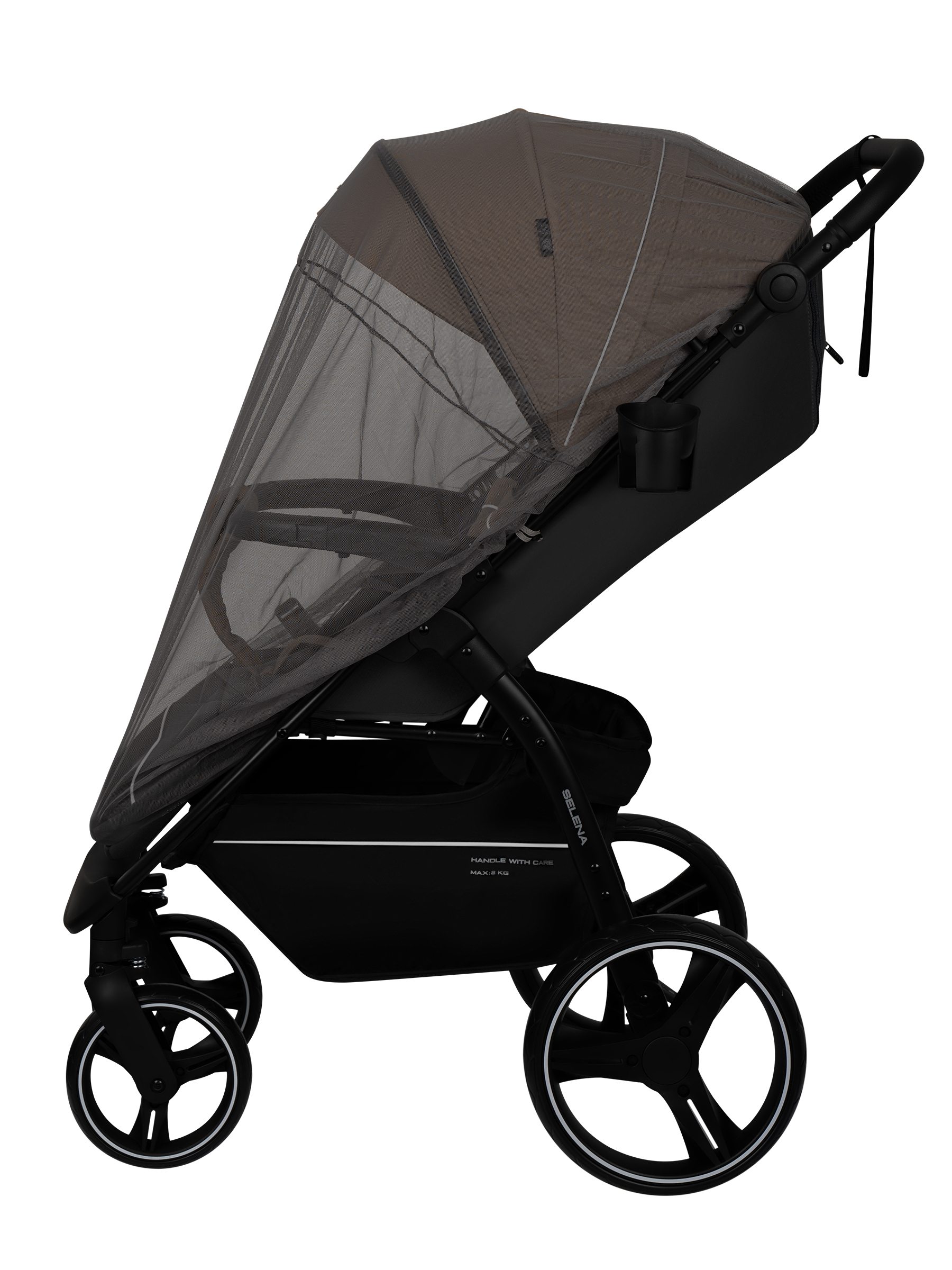 Коляска прогулочная JOVOLA SELENA 2026 темно-беж.-серый - фото 23