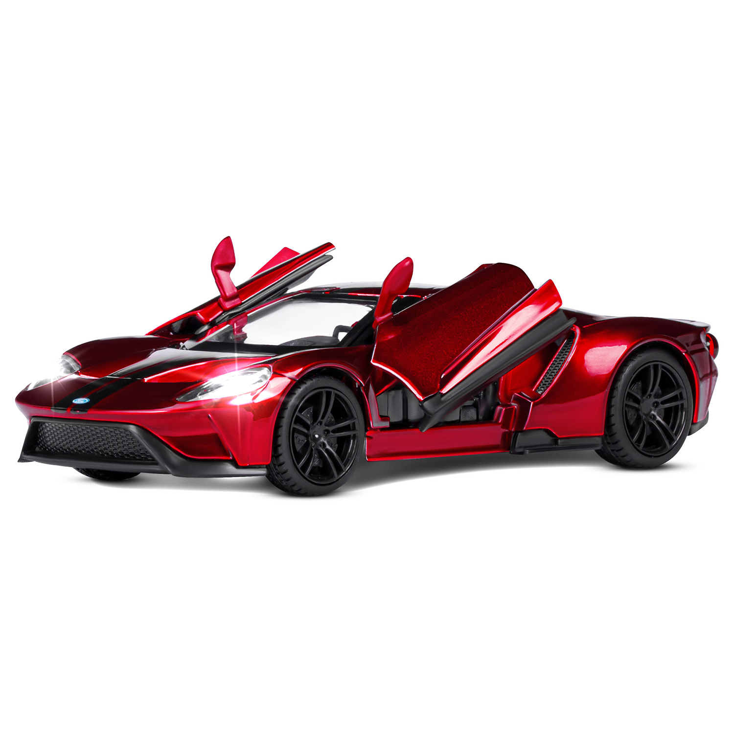 Автомобиль АВТОпанорама Ford GT 1:32 JB1251332 - фото 9