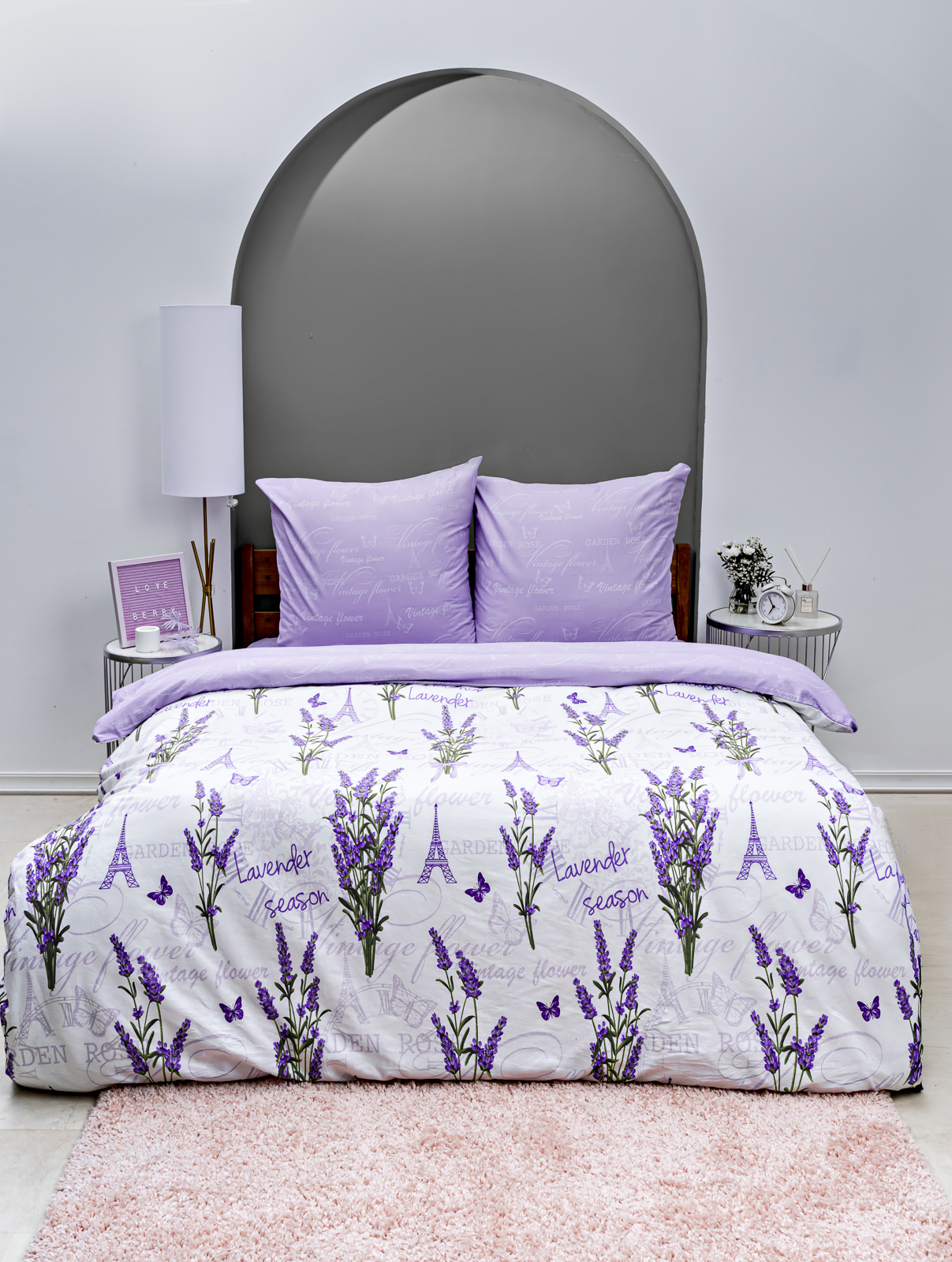 Комплект постельного белья LOVEBERRY Лаванда евро 4 предм. - фото 2