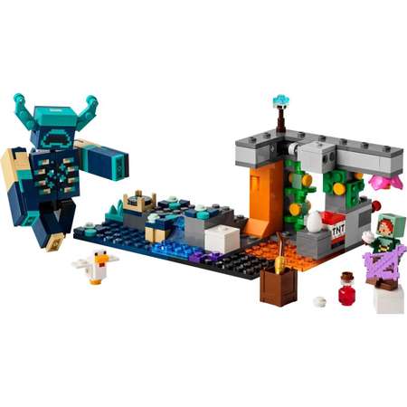 Конструктор LEGO Minecraft Столкновение с Варденом блочный