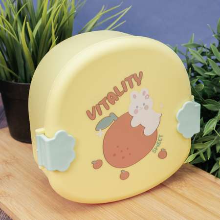 Ланч-бокс iLikeGift Lovely orange с приборами