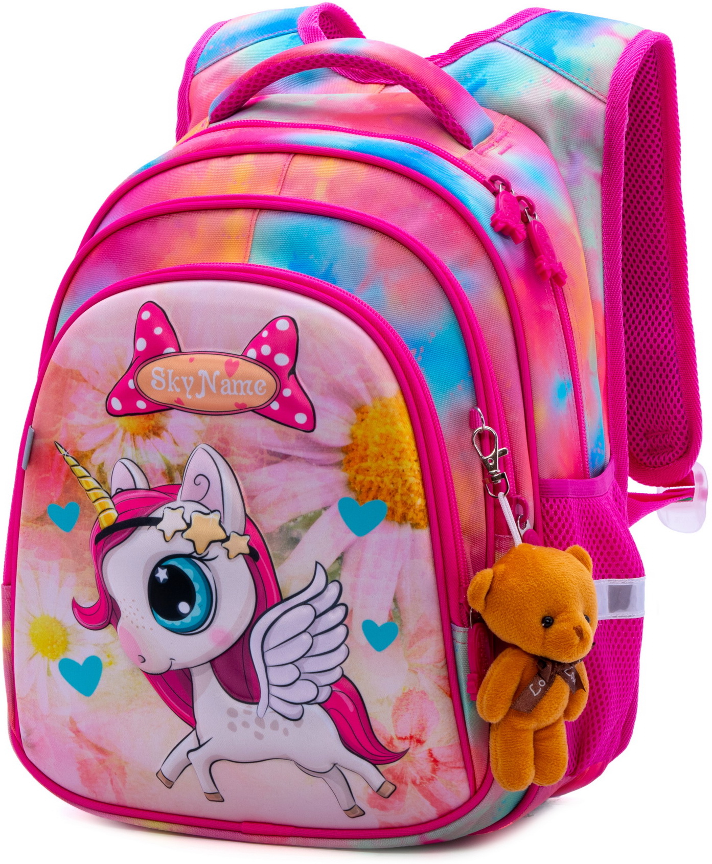 Рюкзак SkyName 17л анатомическая спинка+мишка - фото 1